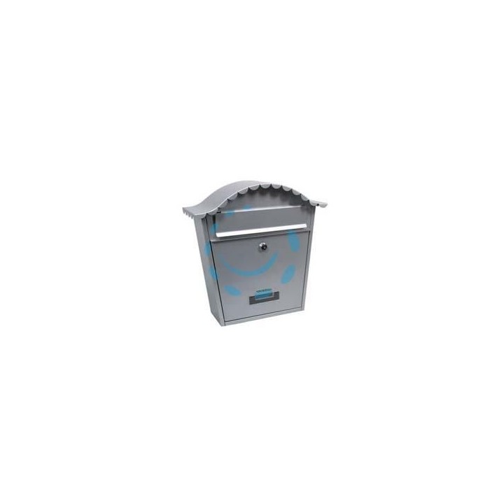 CASSETTA POSTALE PORTARIVISTE SAGOMATA PER ESTERNI GRIGIA - cm.36X13x36h. - colore grigio