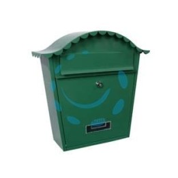 CASSETTA POSTALE PORTARIVISTE SAGOMATA PER ESTERNI VERDE - cm.36X13x36h. - colore verde