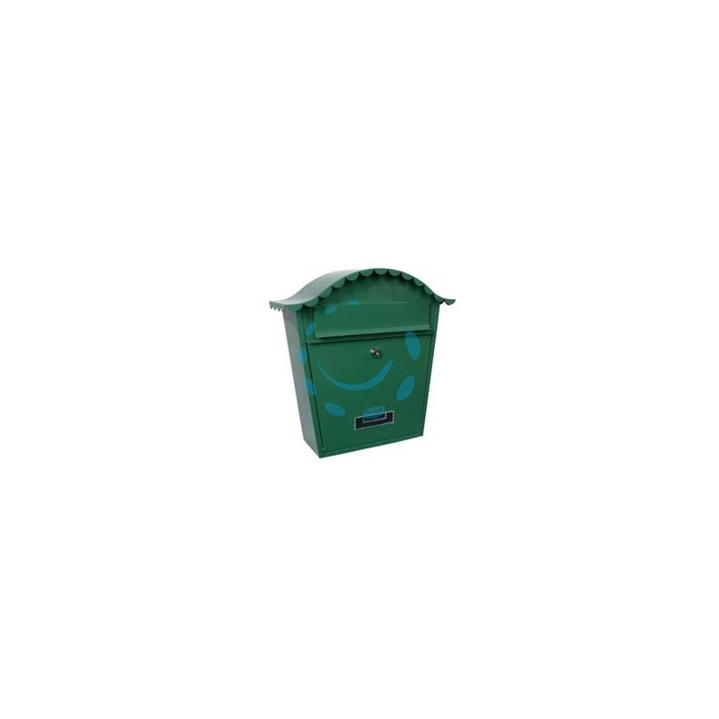 CASSETTA POSTALE PORTARIVISTE SAGOMATA PER ESTERNI VERDE - cm.36X13x36h. - colore verde