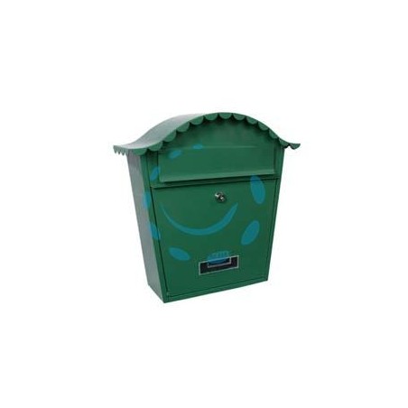 CASSETTA POSTALE PORTARIVISTE SAGOMATA PER ESTERNI VERDE - cm.36X13x36h. - colore verde