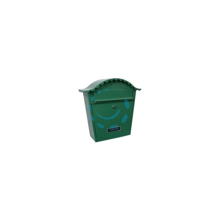 CASSETTA POSTALE PORTARIVISTE SAGOMATA PER ESTERNI VERDE - cm.36X13x36h. - colore verde