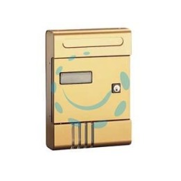 CASSETTA POSTA SERIE ESSE PER ESTERNI - cm.20,4x7x29h. in alluminio anodizzato bronzo