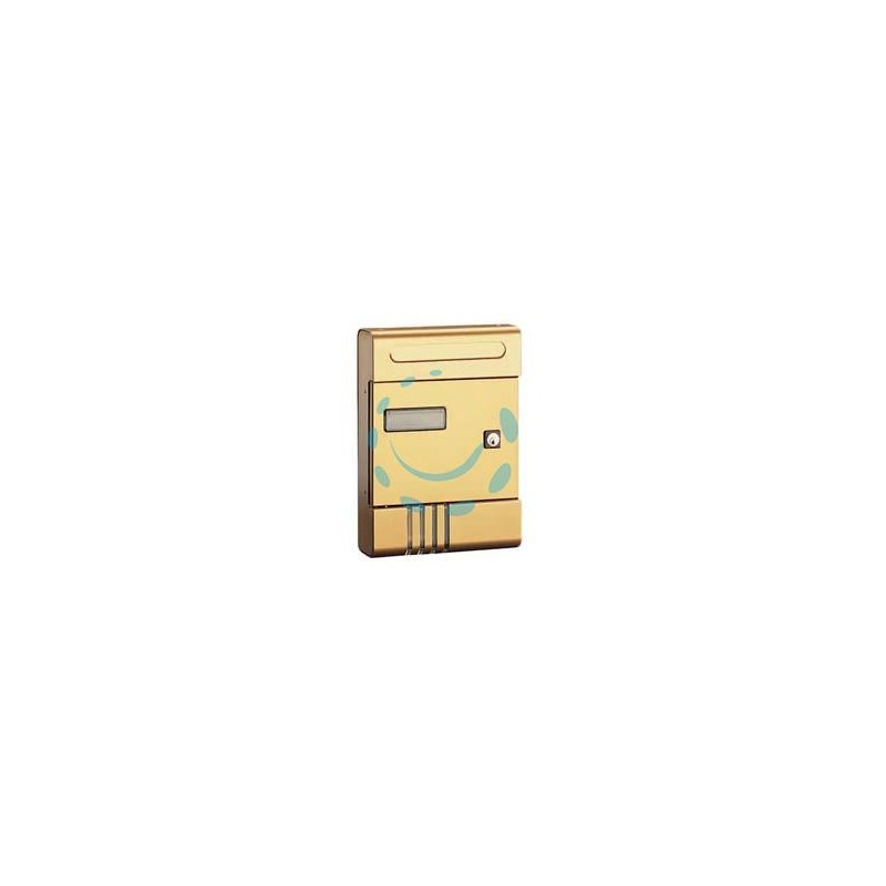 CASSETTA POSTA SERIE ESSE PER ESTERNI - cm.20,4x7x29h. in alluminio anodizzato bronzo
