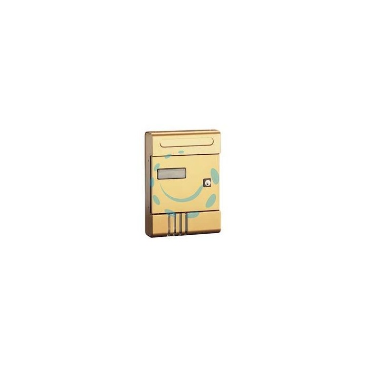 CASSETTA POSTA SERIE ESSE PER ESTERNI - cm.20,4x7x29h. in alluminio anodizzato bronzo