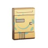 CASSETTA POSTA SERIE ESSE PER ESTERNI - cm.20,4x7x29h. in alluminio anodizzato bronzo