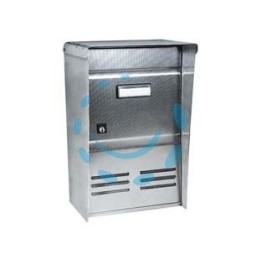 CASSETTA POSTALE PORTARIVISTE INOX SERIE DUBLO PER ESTERNI - cm.26x12x37,5h. - acciaio inox 18/10 satinato