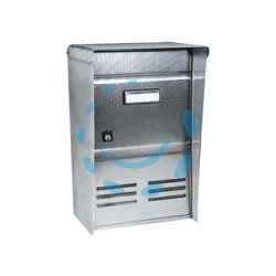 CASSETTA POSTALE PORTARIVISTE INOX SERIE DUBLO PER ESTERNI - cm.26x12x37,5h. - acciaio inox 18/10 satinato