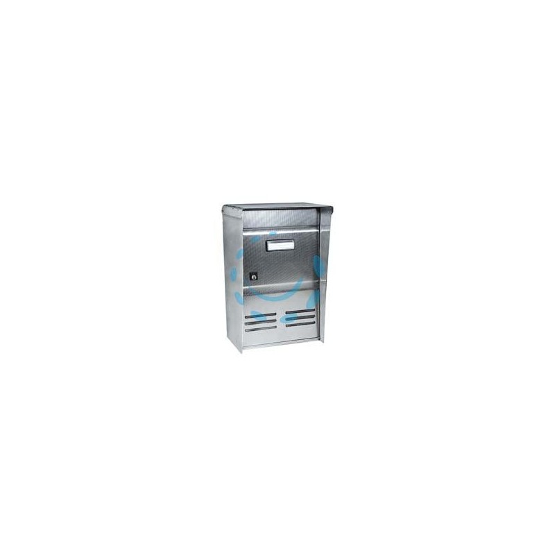 CASSETTA POSTALE PORTARIVISTE INOX SERIE DUBLO PER ESTERNI - cm.26x12x37,5h. - acciaio inox 18/10 satinato