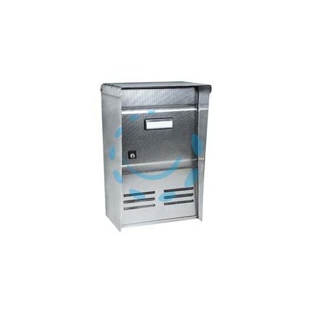 CASSETTA POSTALE PORTARIVISTE INOX SERIE DUBLO PER ESTERNI - cm.26x12x37,5h. - acciaio inox 18/10 satinato