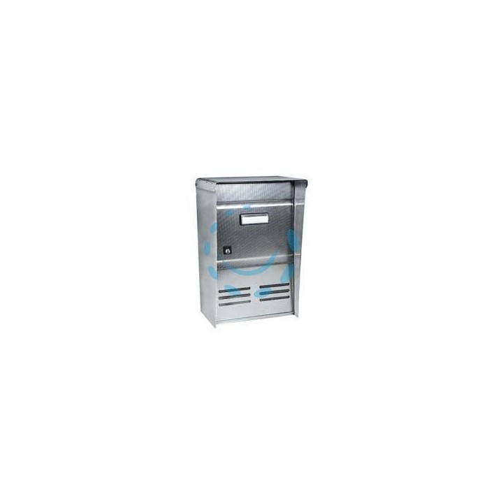 CASSETTA POSTALE PORTARIVISTE INOX SERIE DUBLO PER ESTERNI - cm.26x12x37,5h. - acciaio inox 18/10 satinato