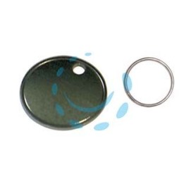 MEDAGLIA NICHELATA CON ANELLO - ø mm.25
