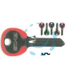 CHIAVI PER CILINDRI AGB 5 SPINE GRANDI AGB1RDZ - AGB1RDZ SX silky 5 colori assortiti