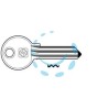 CHIAVI PER CILINDRI CORBIN 5 SPINE GRANDI CB78R - CB78R SX