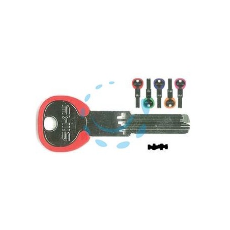 CHIAVI PUNZONATE PER CILINDRI CORBIN 6 SPINE CB97DZ - CB97DZ silky 5 colori assortiti