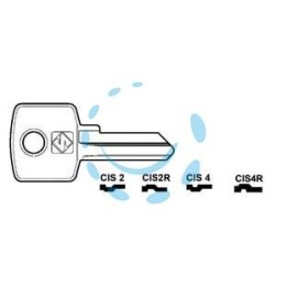 CHIAVI PER CILINDRI CAS-CISMA 4 SPINE PICCOLE - CIS2 DX