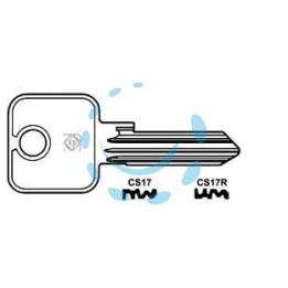 CHIAVI PER CILINDRI CISA 5 SPINE GRANDI - CS17 DX