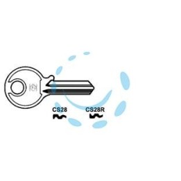 CHIAVI PER CILINDRI CISA 4 SPINE PICCOLE - CS28R SX