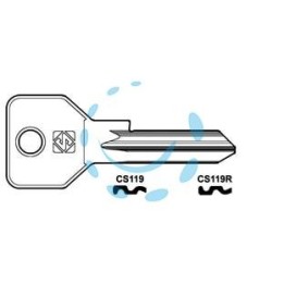 CHIAVI PER CILINDRI CISA 5 SPINE GRANDI CS119 - CS119R SX