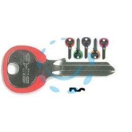 CHIAVI PER CILINDRI CISA 5 SPINE GRANDI CS119DZ - CS119DZ DX silky 4 colori assortiti