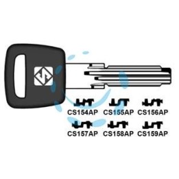 CHIAVI PER CILINDRI CISA 6+7 SPINE PROFILO PIATTO - CS156AP