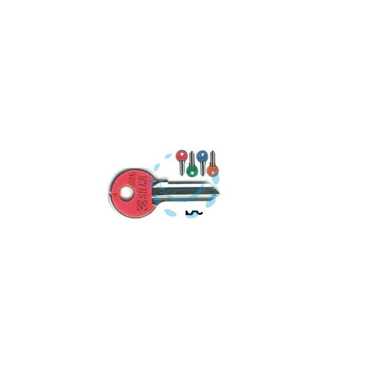 CHIAVI PER CILINDRI CISA 4 SPINE GRANDI CS204DZ - CS204DZ DX silky 4 colori assortiti
