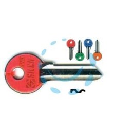 CHIAVI PER CILINDRI CISA 5 SPINE GRANDI CS206ASL - CS206ASL DX slim fluo colori assortiti