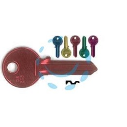 CHIAVI PER CILINDRI CISA 5 SPINE GRANDI CS206U - CS206U ultralite 5 colori assortiti