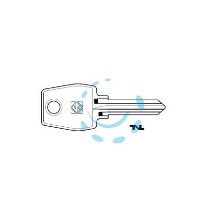 CHIAVI PER CILINDRI EURO LOCKS 10 SPINE PICCOLE EU1R - EU1R SX