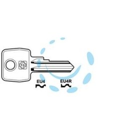 CHIAVI PER CILINDRI EURO LOCKS 4 SPINE PICCOLE - EU4R SX