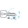CHIAVI PER CILINDRI EURO LOCKS 4 SPINE PICCOLE - EU4R SX