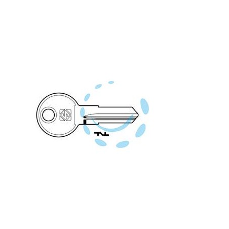 CHIAVI PER CILINDRI EURO LOCKS 5 SPINE PICCOLE EU10R - EU10R SX