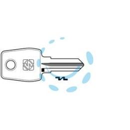 CHIAVI PER CILINDRI EURO LOCKS 5 SPINE PICCOLE EU13R - EU13R