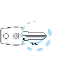 CHIAVI PER CILINDRI EURO LOCKS 5 SPINE PICCOLE EU13R - EU13R