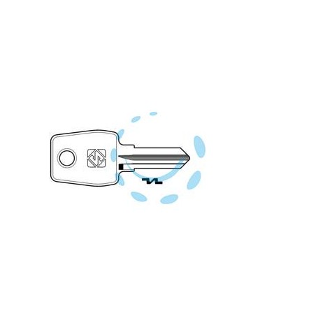 CHIAVI PER CILINDRI EURO LOCKS 5 SPINE PICCOLE EU13R - EU13R