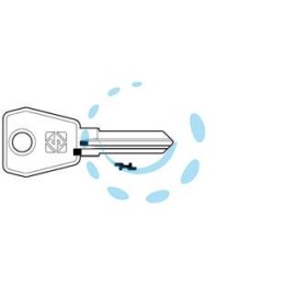 CHIAVI PER CILINDRI EURO LOCKS 5 SPINE PICCOLE EU16R - EU16R SX