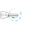 CHIAVI PER CILINDRI EURO LOCKS 5 SPINE PICCOLE EU16R - EU16R SX