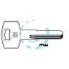 CHIAVI PUNZONATE PER CILINDRI FIAM 6 SPINE FI4R - FI4R