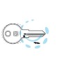 CHIAVI PER CILINDRI HAFELE 6 SPINE PICCOLE HF75R - HF75R SX