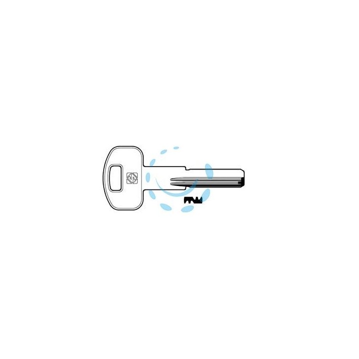 CHIAVI PUNZONATE PER CILINDRI IBFM 6 SPINE IBF2R - IBF2R
