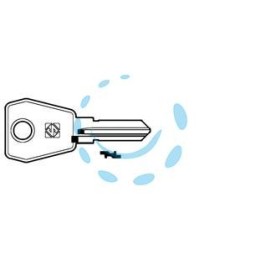 CHIAVI PER CILINDRI L&F 4 SPINE GRANDI LF61R - LF61R SX