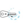 CHIAVI PER CILINDRI L&F 4 SPINE GRANDI LF61R - LF61R SX