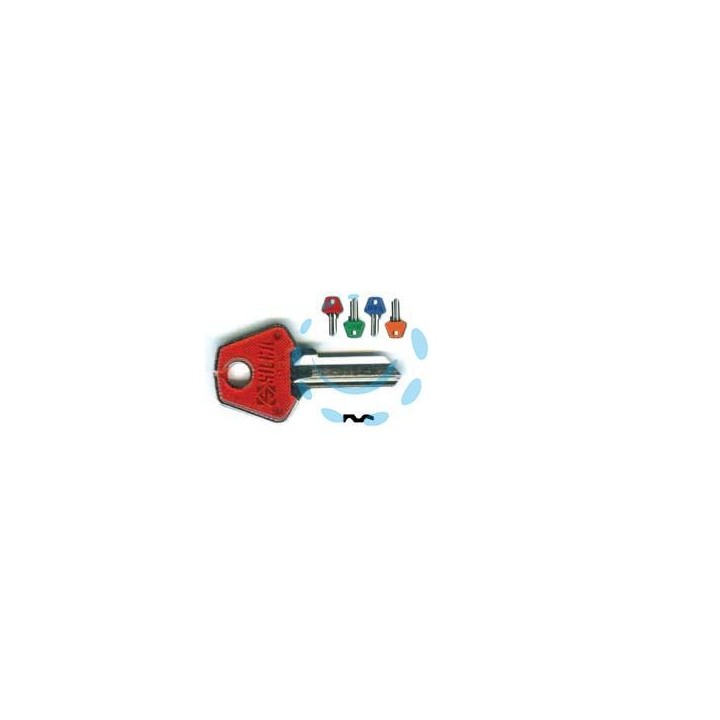 CHIAVI PER CILINDRI MERONI 4 SPINE PICCOLE MER1SL - MER1SL DX slim fluo colori assotiti