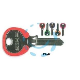 CHIAVI PER CILINDRI OMEC 5 SPINE PICCOLE OC074DZ - OC074DZ DX silky 5 colori assortiti