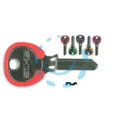 CHIAVI PER CILINDRI OMEC 5 SPINE PICCOLE OC074DZ - OC074DZ DX silky 5 colori assortiti