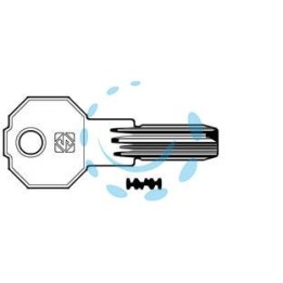 CHIAVI PUNZONATE PER CILINDRI PREFER 4+4 SPINE PF22 - PF22