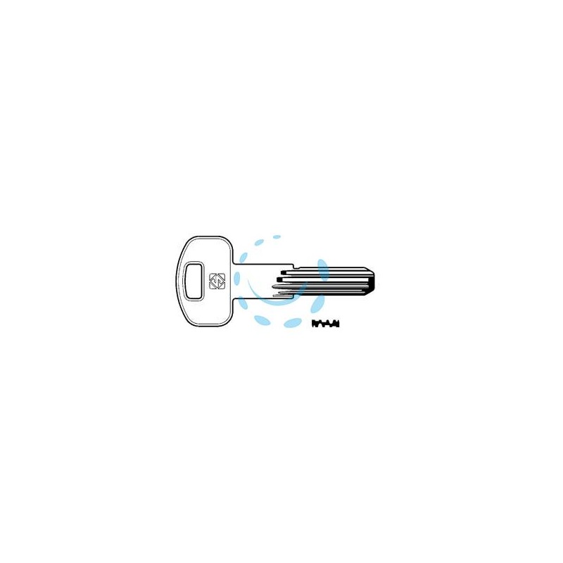 CHIAVI PUNZONATE PER CILINDRI SECUREMME 10 SPINE SCM1R