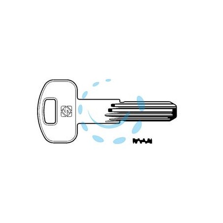CHIAVI PUNZONATE PER CILINDRI SECUREMME 10 SPINE SCM1R