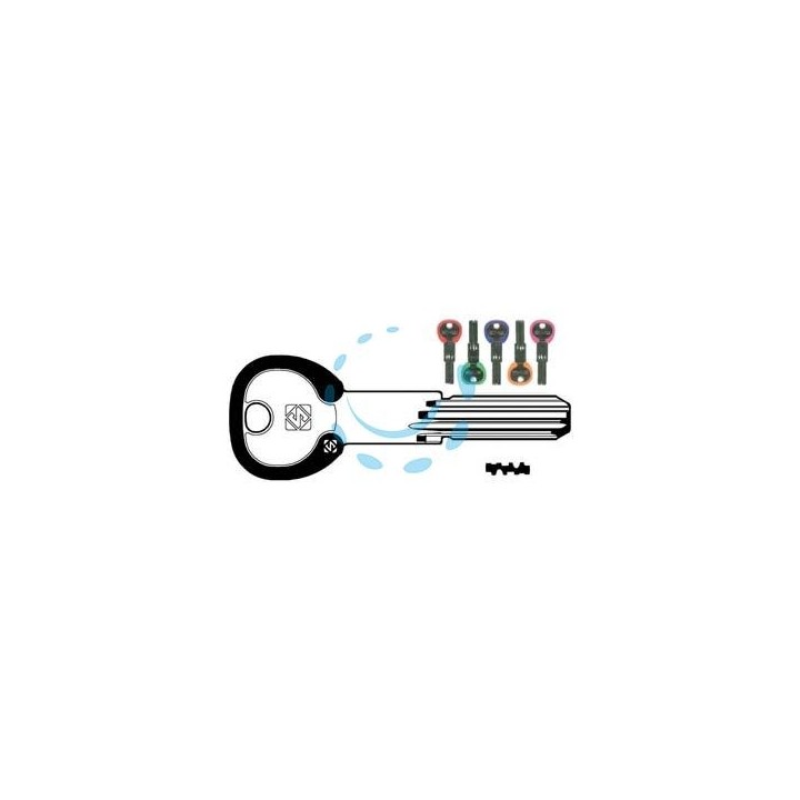 CHIAVI PER CILINDRI SECUREMME SCM3RDZ - SCM3RDZ silky 5 colori assortiti