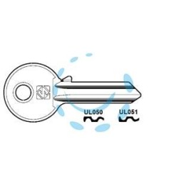 CHIAVI PER CILINDRI UNIVERSAL 5 SPINE GRANDI - UL051 SX 