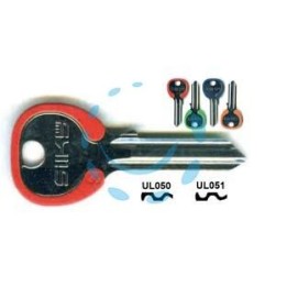 CHIAVI PER CILINDRI UNIVERSAL 5 SPINE GRANDI - UL051DZ SX silky 4 colori assortiti